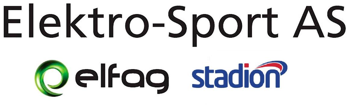 Elektro-Sport AS logo med Elfag og Stadion